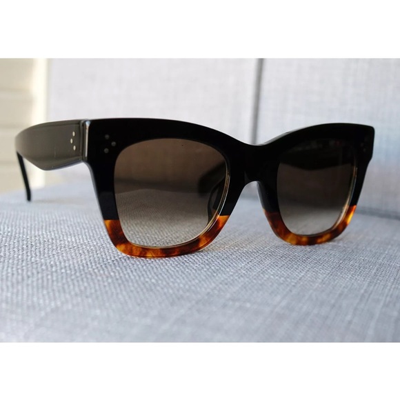 Celine Accessories - *SOLD* CELINE Catherine Black Havana Sunglasses